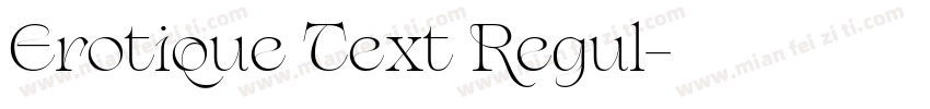 Erotique Text Regul字体转换
